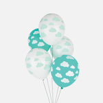 Cloud Patterned Balloon Bundle