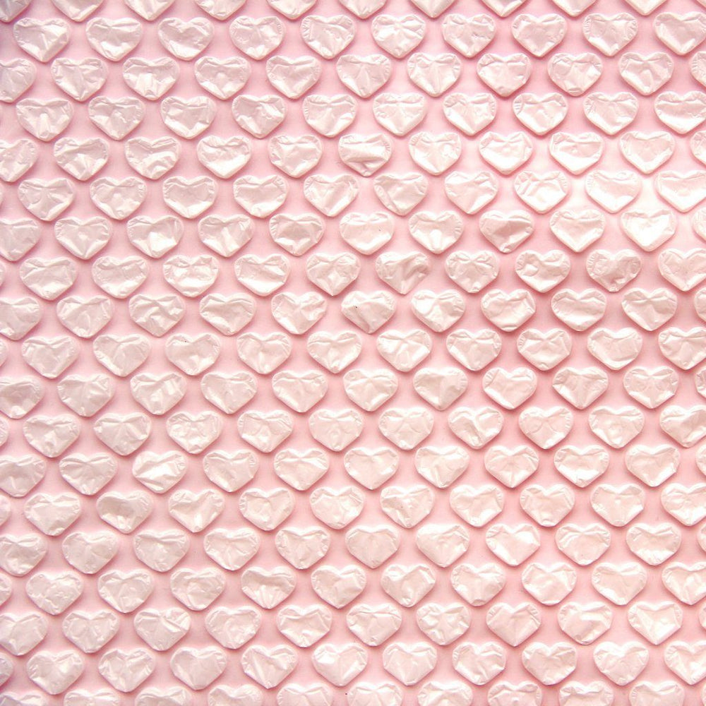Light Pink Heart Bubble Wrap Sheet - Revelry Goods